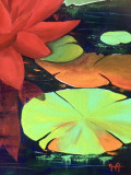 Françoise Augustine, Lotus, painting - Artalistic online contemporary art buying and selling gallery