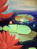 Françoise Augustine, Lotus, painting - Artalistic online contemporary art buying and selling gallery