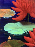 Françoise Augustine, Lotus, painting - Artalistic online contemporary art buying and selling gallery