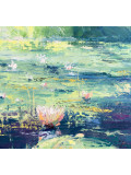 Oxypoint, Water lilies on the pond, painting - Artalistic online contemporary art buying and selling gallery