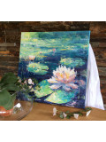 Oxypoint, Water lilies on the pond, painting - Artalistic online contemporary art buying and selling gallery