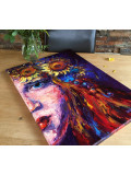 Oxypoint, Girl with a wreath of sunflowers, painting - Artalistic online contemporary art buying and selling gallery