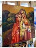 Renata Isin, Golden sky, painting - Artalistic online contemporary art buying and selling gallery