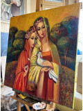 Renata Isin, Golden sky, painting - Artalistic online contemporary art buying and selling gallery