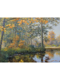 Oleg Riabchuk, Season of falling leaves, painting - Artalistic online contemporary art buying and selling gallery