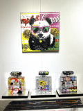 Patrick Cornée, The baby Panda loves Pop Art, painting - Artalistic online contemporary art buying and selling gallery
