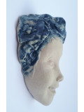 Louise de Gastines, enfant aux cheveux bleus, sculpture - Artalistic online contemporary art buying and selling gallery