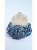 Louise de Gastines, enfant aux cheveux bleus, sculpture - Artalistic online contemporary art buying and selling gallery
