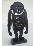 PyB, Monkey love Banksy, sculpture - Artalistic online contemporary art buying and selling gallery