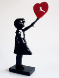 PyB, Girl Banksy Jordan, sculpture - Artalistic online contemporary art buying and selling gallery