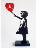 PyB, Girl Banksy Jordan, sculpture - Artalistic online contemporary art buying and selling gallery