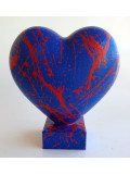 Spaco, coeur bleu, sculpture - Artalistic online contemporary art buying and selling gallery