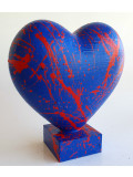 Spaco, coeur bleu, sculpture - Artalistic online contemporary art buying and selling gallery