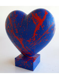 Spaco, coeur bleu, sculpture - Artalistic online contemporary art buying and selling gallery