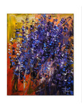 Olivier Pfleger, lavandes sauvages, painting - Artalistic online contemporary art buying and selling gallery