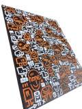 Mr Hope, Orange blanc, painting - Artalistic online contemporary art buying and selling gallery