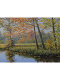 Oleg Riabchuk, Season of falling leaves, painting - Artalistic online contemporary art buying and selling gallery