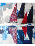 Bridg', Les grandes voiles 1, painting - Artalistic online contemporary art buying and selling gallery