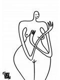 Audrey Chambon, Femme A, drawing - Artalistic online contemporary art buying and selling gallery