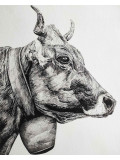 Lucile Maury, Vache, drawing - Artalistic online contemporary art buying and selling gallery