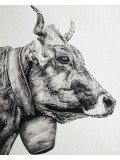 Lucile Maury, Vache, drawing - Artalistic online contemporary art buying and selling gallery