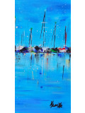 Locke Karine, Départ de régate, Painting - Artalistic online contemporary art buying and selling gallery