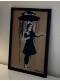 Banksy, La fille au parapluie, drawing - Artalistic online contemporary art buying and selling gallery