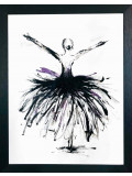 Marcela Zemanova, Black swan, drawing - Artalistic online contemporary art buying and selling gallery