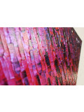Jonathan Pradillon, Diagonale rose rouge, painting - Artalistic online contemporary art buying and selling gallery