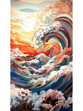 F.Font, Les vagues japonaises, edition - Artalistic online contemporary art buying and selling gallery