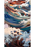 F.Font, Les vagues japonaises, edition - Artalistic online contemporary art buying and selling gallery