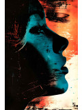 Chroma, Visage bleu oeil rouge, edition - Artalistic online contemporary art buying and selling gallery