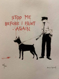 Banksy, stop me before I paint again, edition - Artalistic online contemporary art buying and selling gallery