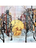 Anne Robin, Entre les tours, painting - Artalistic online contemporary art buying and selling gallery