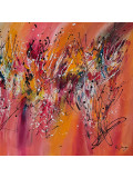 Âme Sauvage, Rose et lumières, painting - Artalistic online contemporary art buying and selling gallery