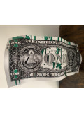 Karl Lagasse, One dollar flow green, sculpture - Artalistic online contemporary art buying and selling gallery