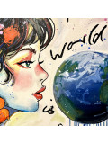 Pauline Cornée, Touch the world with your fingertips, painting - Artalistic online contemporary art buying and selling gallery