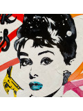 Pauline Cornée, Audrey Hepburn Break the rules, painting - Artalistic online contemporary art buying and selling gallery