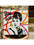 Pauline Cornée, Audrey Hepburn Break the rules, painting - Artalistic online contemporary art buying and selling gallery