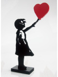 Spyddy, Fille ballon coeur Banksy, sculpture - Artalistic online contemporary art buying and selling gallery