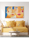 Léa Mongiat, Soeurs, peinture - Galerie de vente et d’achat d’art contemporain en ligne Artalistic