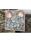 Annemarie Laffont, Elephant mix, painting - Artalistic online contemporary art buying and selling gallery
