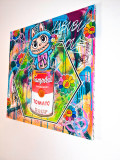 PVettese, Labubu X Campbell Soup Murakami, painting - Artalistic online contemporary art buying and selling gallery