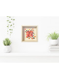 Rose, Drop on pink, painting - Artalistic online contemporary art buying and selling gallery
