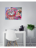 Nicolas Postec, Lion Queen, painting - Artalistic online contemporary art buying and selling gallery