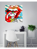 Patrick Cornée, Snoopy likes Rolling Stones, painting - Artalistic online contemporary art buying and selling gallery