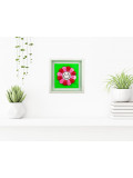 VL, Flower skull green, painting - Artalistic online contemporary art buying and selling gallery
