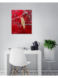 Marie-Laure Hamard, Un perroquet sous la neige, painting - Artalistic online contemporary art buying and selling gallery