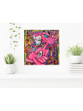 Art'Mony, Pink pop Panther, painting - Artalistic online contemporary art buying and selling gallery