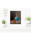 France Mondello, Une fiole une pomme une coquille, painting - Artalistic online contemporary art buying and selling gallery